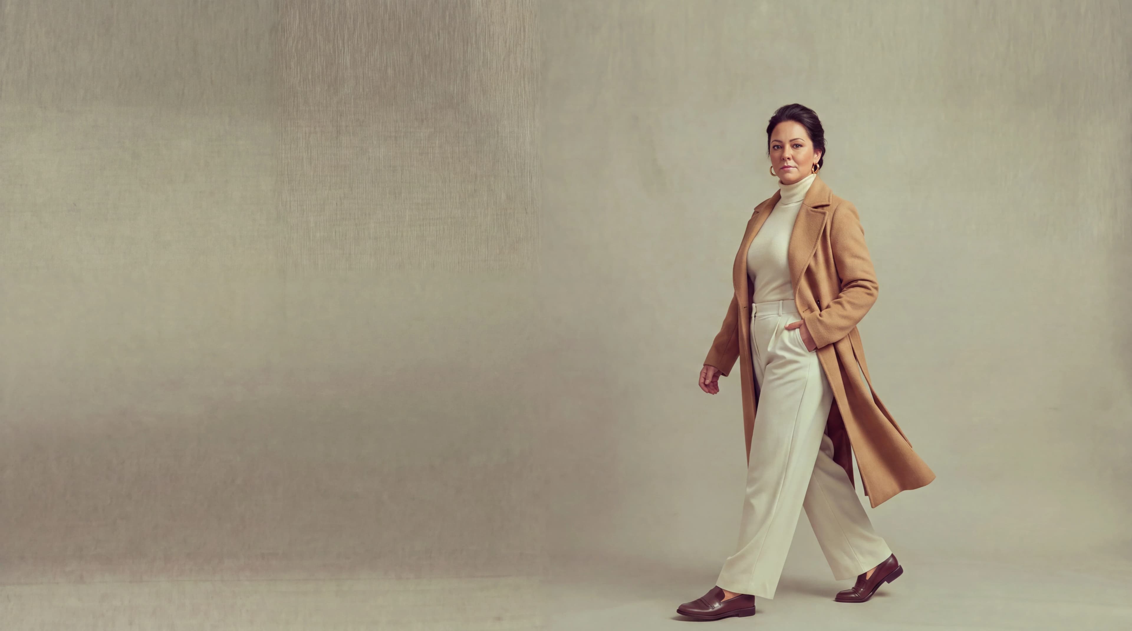 Confident woman in a curated outfit